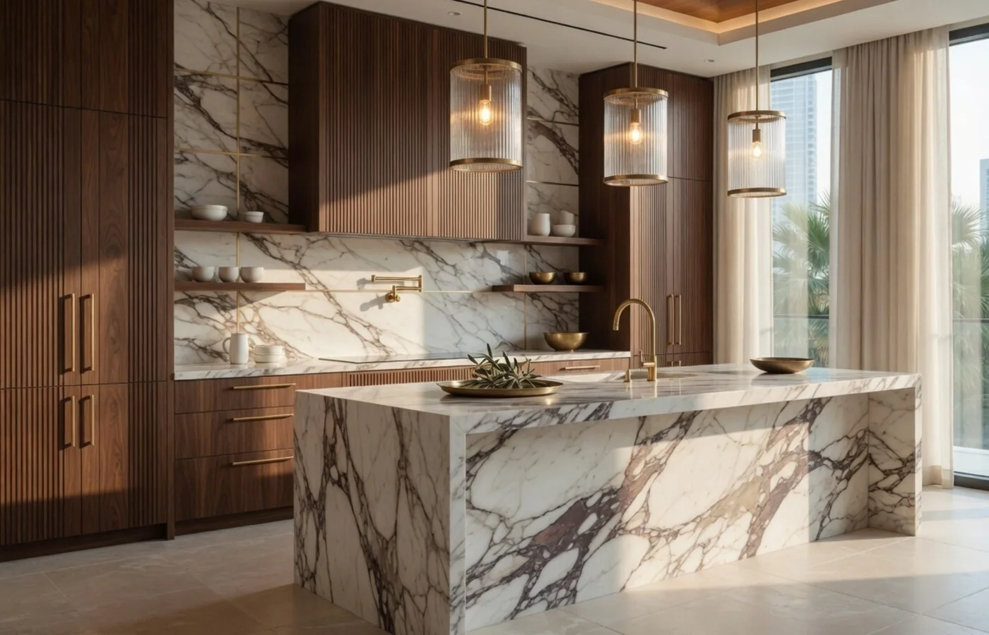 Custom kitchen renovation Dubai villa