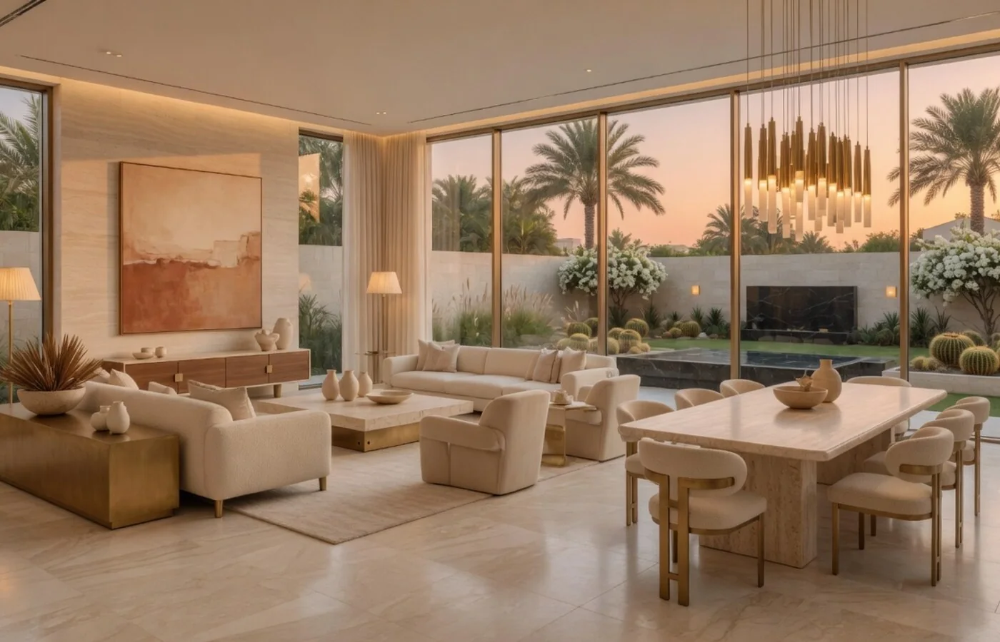 Villa living room renovation Dubai